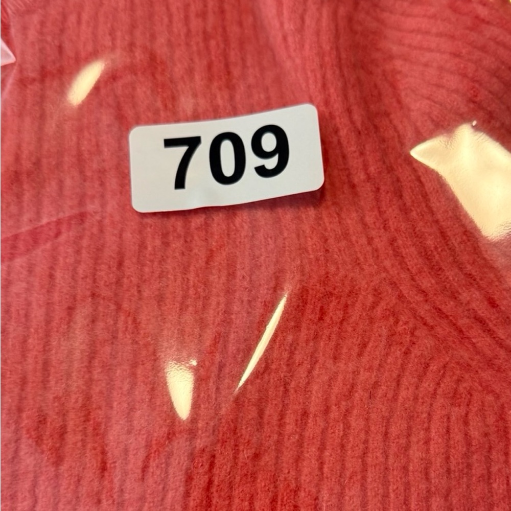 Alex Marie 100% Cashmere Felted Turtleneck Sweater Coral Girls L - Picture 7 of 7